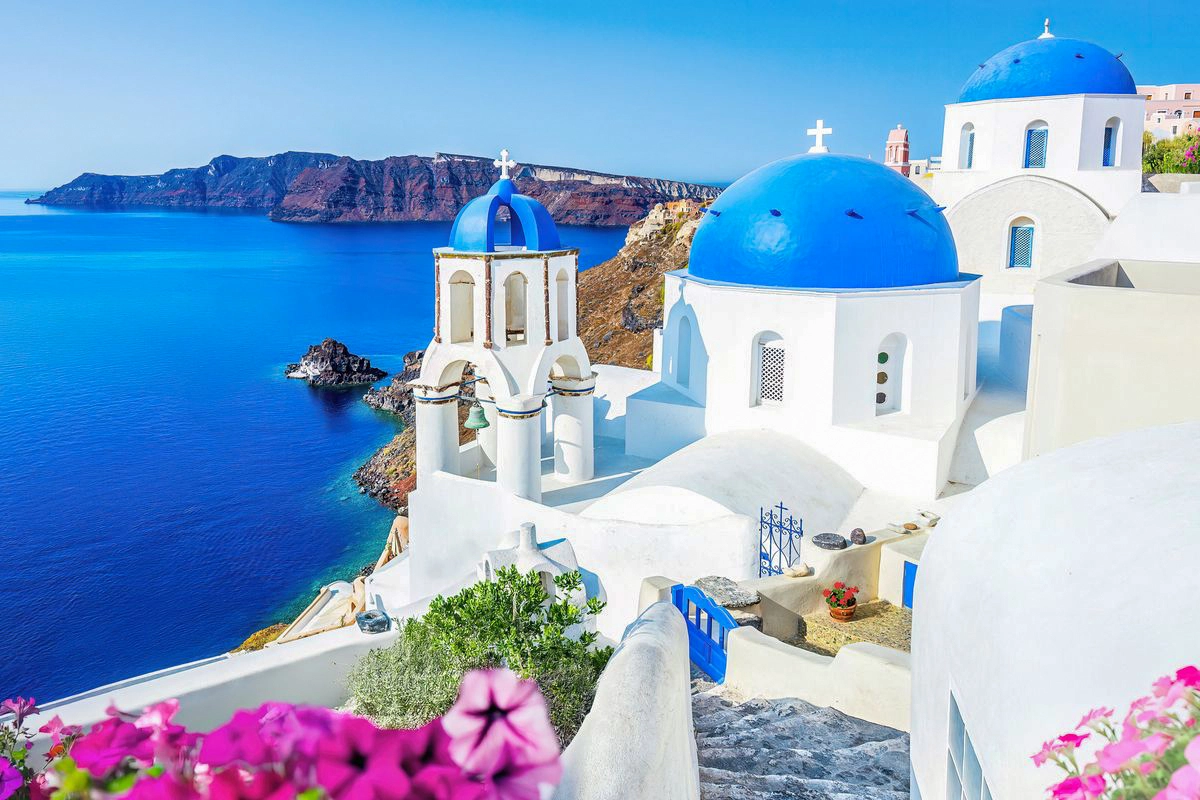 International location — Santorini, Greece